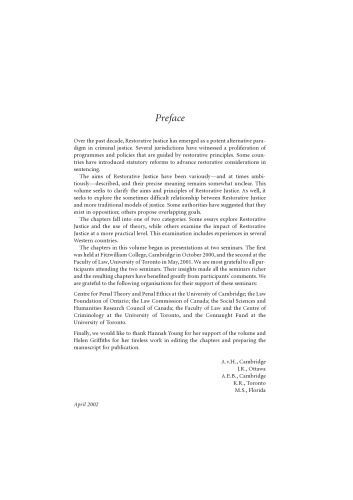Restorative Justice and Criminal Justice: Competing or Reconcilable Paradigms?