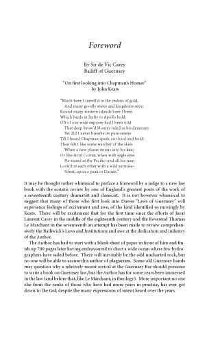 Laws of Guernsey