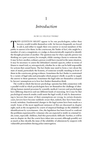 The Verdict of the Court: Passing Judgment in Law and Psychology