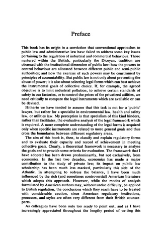 Regulation: Legal Form and Economic Theory