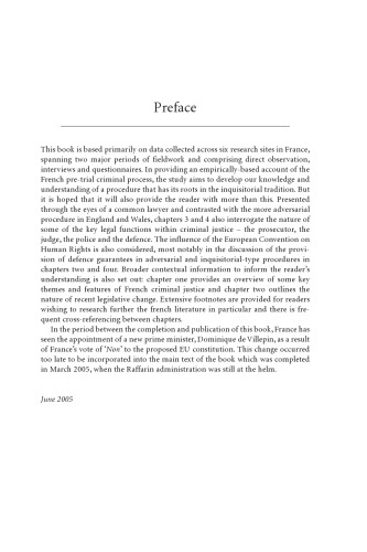 French Criminal Justice: A Comparative Account of the Investigation and Prosecution of Crime in France