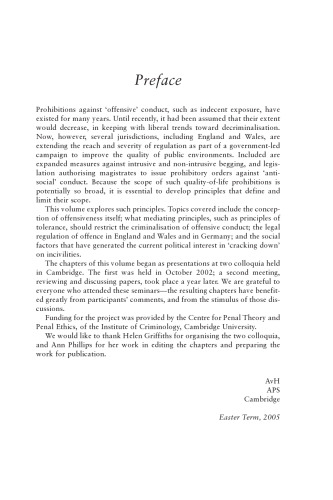 Incivilities: Regulating Offensive Behaviour