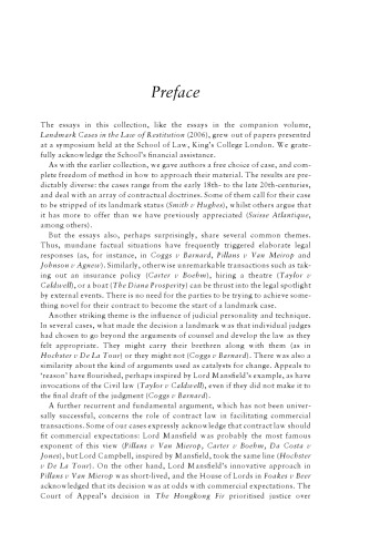 Landmark Cases in the Law of Contract