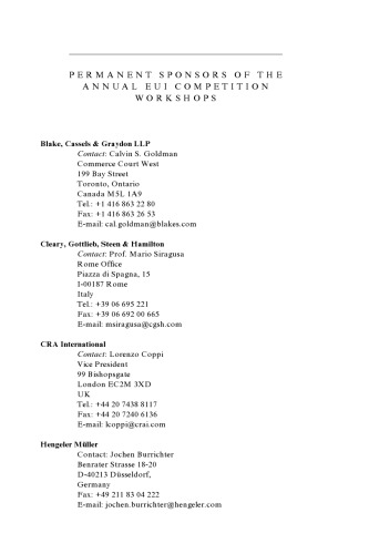European Competition Law Annual 2008: Antitrust Settlements under EC Competition Law