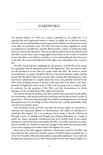 Public Law after the Human Rights Act