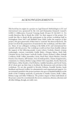 Research Methodologies in EU and International Law