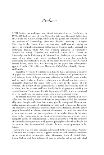 Crimes, Harms, and Wrongs: On the Principles of Criminalisation
