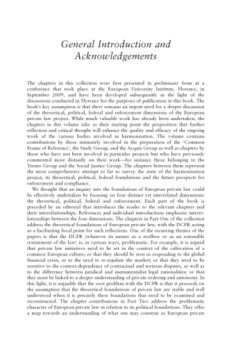 The Foundations of European Private Law