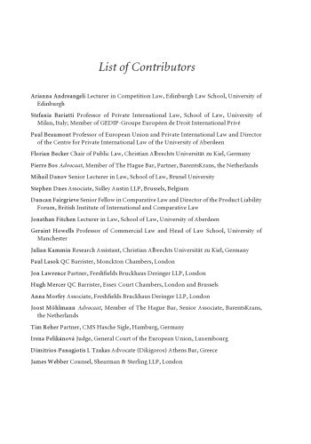Cross-Border EU Competition Law Actions