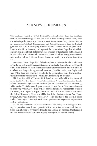 Unjust Enrichment in South African Law: Rethinking Enrichment by Transfer