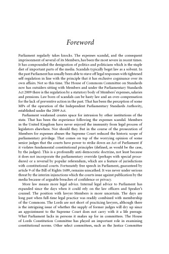 Parliament and the Law