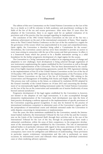 United Nations Convention on the Law of the Sea: A Commentary