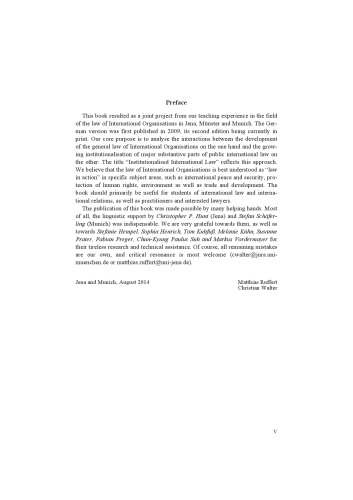 Institutionalised International Law