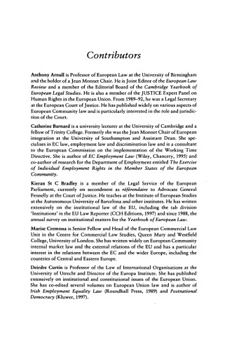 Legal Issues of the Amsterdam Treaty
