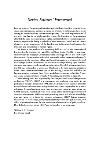 Poverty and the Law