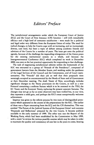 The Future of the Judicial System of the European Union