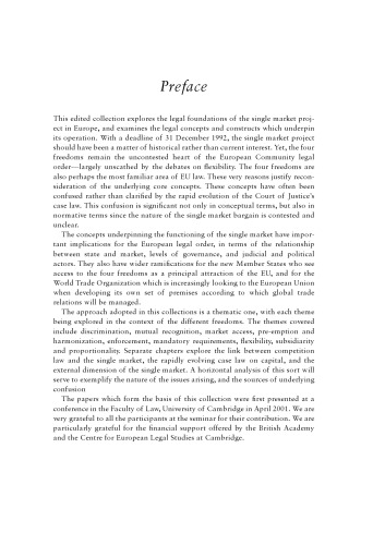 The Law of the Single European Market: Unpacking the Premises