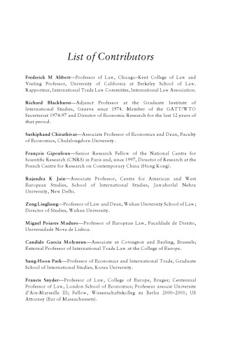 Regional and Global Regulation of International Trade