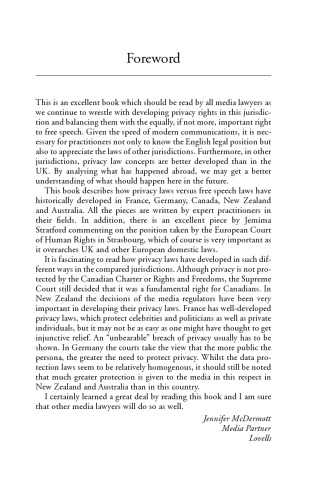 Developing Key Privacy Rights