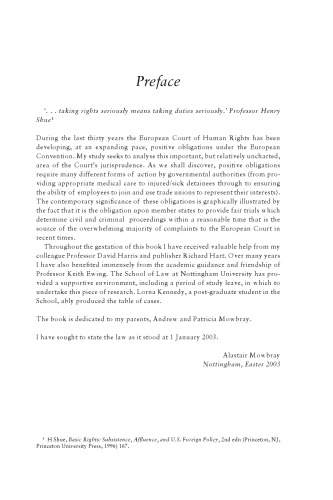 The Development of Positive Obligations under the European Convention on Human Rights by the European Court of Human Rights