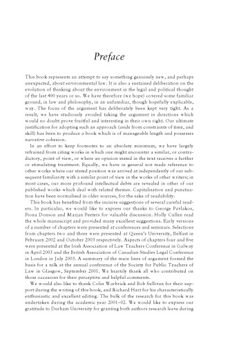 The Philosophical Foundations of Environmental Law: Property, Rights and Nature