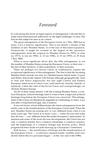 EU Enlargement: A Legal Approach