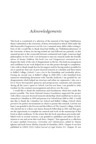 The Morality of Conflict: Reasonable Disagreement and the Law