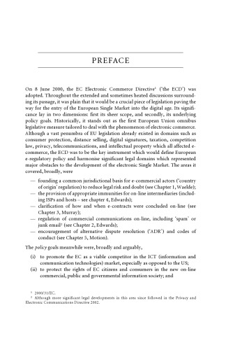 The New Legal Framework for E-Commerce in Europe