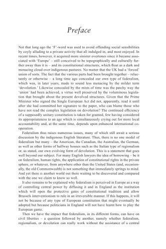 Patterns of Regionalism and Federalism: Lessons for the UK