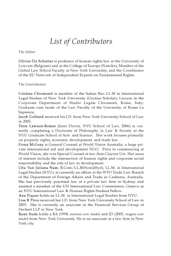 Transnational Corporations and Human Rights