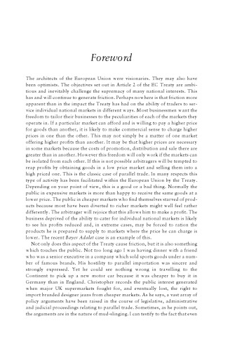 Parallel Trade in Europe: Intellectual Property, Competition and Regulatory Law
