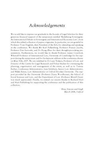 Redefining Sovereignty in International Economic Law