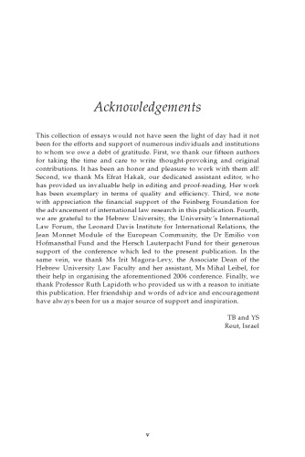 The Shifting Allocation of Authority in International Law: Considering Sovereignty, Supremacy and Subsidiarity