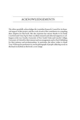 Climate Change and Displacement: Multidisciplinary Perspectives