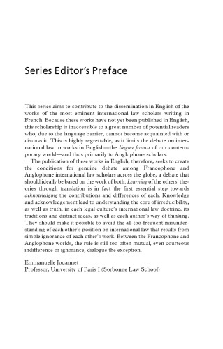 The Advancement of International Law
