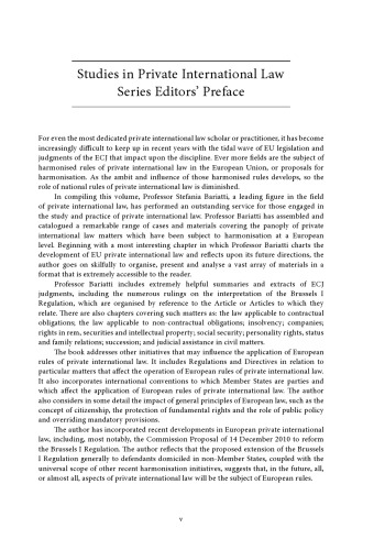 Cases and Materials on EU Private International Law