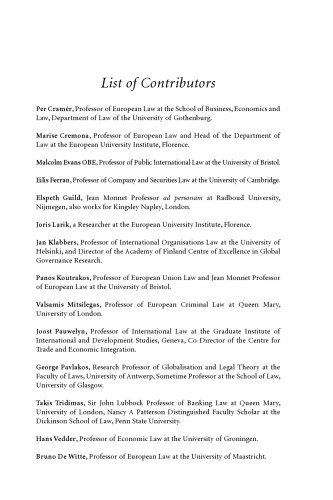 Beyond the Established Legal Orders: Policy Interconnections between the EU and the Rest of the World