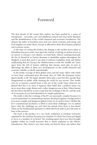 The European Union and Global Emergencies: A Law and Policy Analysis