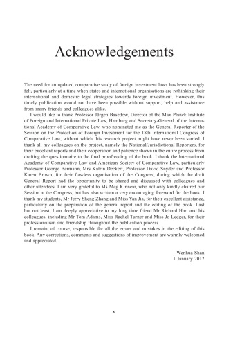 The Legal Protection of Foreign Investment: A Comparative Study