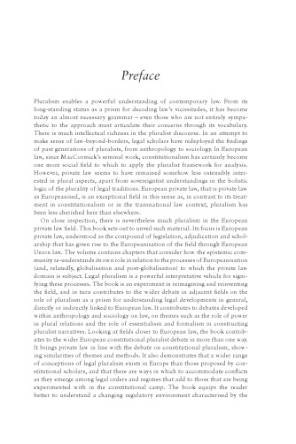Pluralism and European Private Law