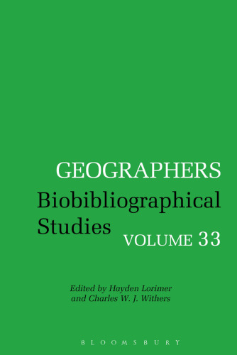 Geographers Biobibliographical Studies