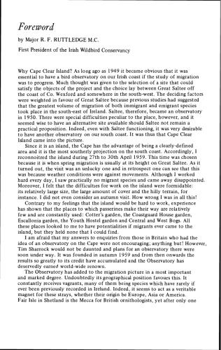 The Natural History of Cape Clear Island