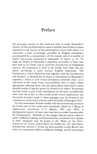 Alexander of Aphrodisias on Fate