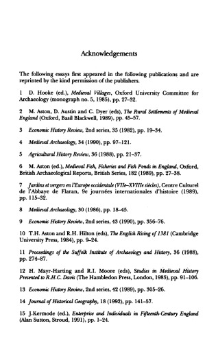 Everyday Life in Medieval England