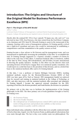 Business Performance Excellence