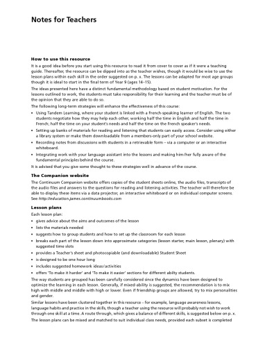 Resources for Teaching French 14–16