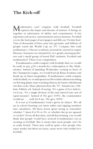 Soccermatics: Mathematical Adventures in the Beautiful Game