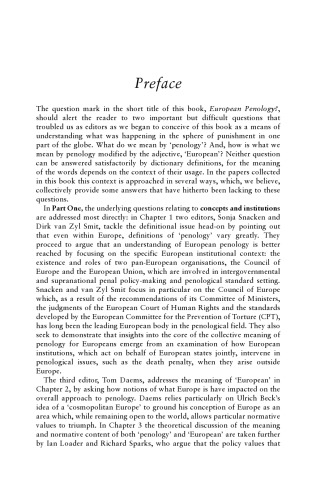 European Penology?