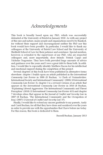 International Law and the Construction of the Liberal Peace