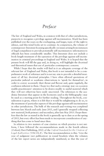 The Privilege Against Self-Incrimination and Criminal Justice